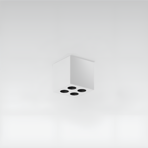 Накладной светильник квадратный на четыре источника света