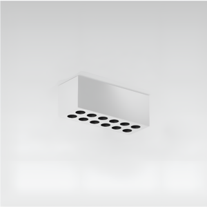 Накладной светильник прямоугольный на пять источников света
